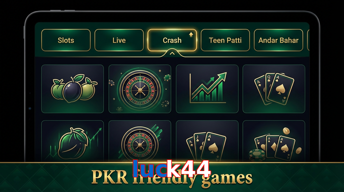 Game list for Luck44 games section